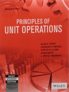 Alan Foust Unit Operations Solution Manual