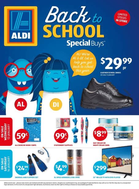 Aldi Back To School Catalogue 2016
