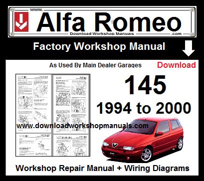 Alfa Romeo 145 146 1998 Repair Service Manual