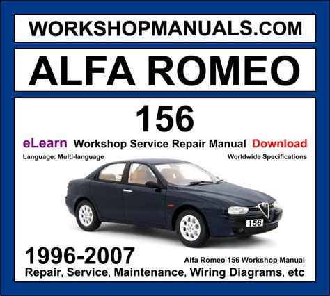 Alfa Romeo 156 Shop Service Repair Manual Download