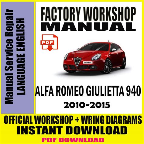 Alfa Romeo Giulietta Instruction Manual