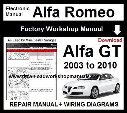 Alfa Romeo Gt Service Manual