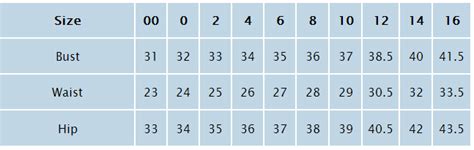 Alfred Sung Size Chart