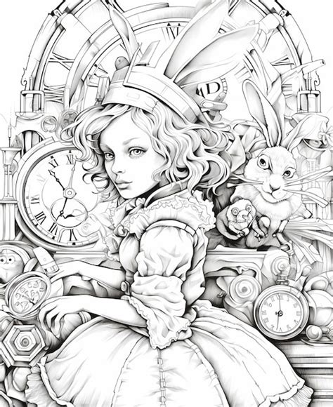 Alice In Wonderland Horror Coloring Pages