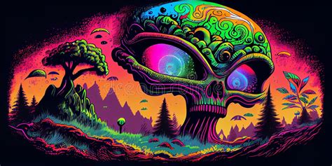 Alien Drawings Trippy