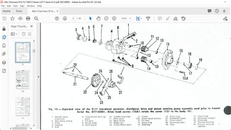 Allis Chalmers D 14 D 15 Series D 17 Series Service Manual