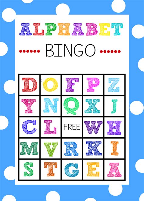 Alphabet Bingo Game Printable