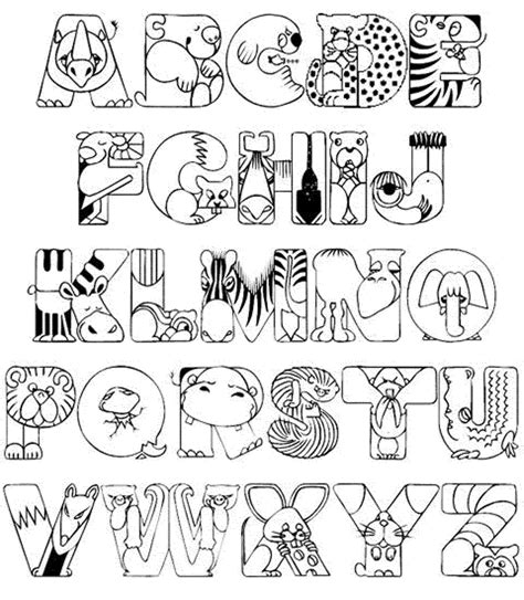 Alphabet Coloring Printables