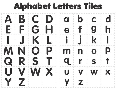Alphabet Images Printable