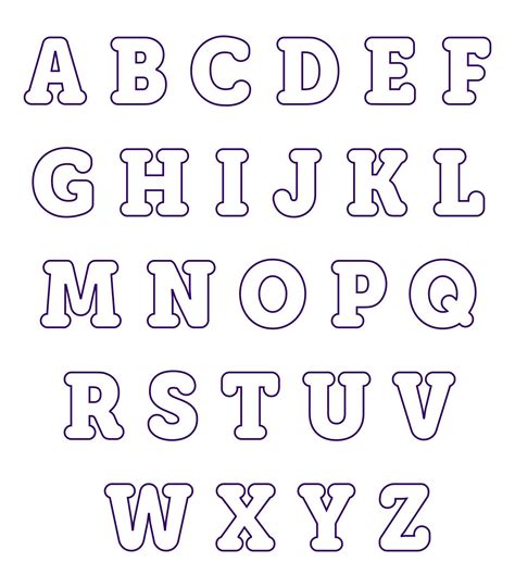 Alphabet Letters Templates Printable
