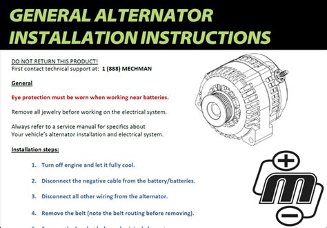 Alternator Overhauling Instruction Manual