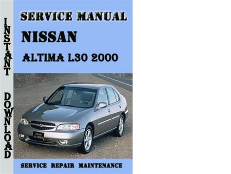 Altima L30 2000 Service And Repair Manual