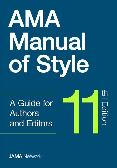 Ama Manual Of Style A Guide For Authors And Editors