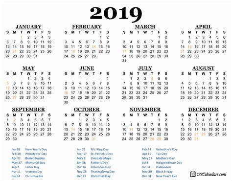 Amazing Free Printable 2019 Organizer And Calendar