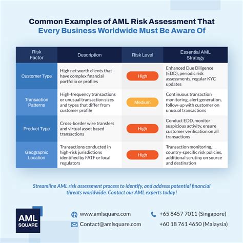 Aml Risk Assessment Template