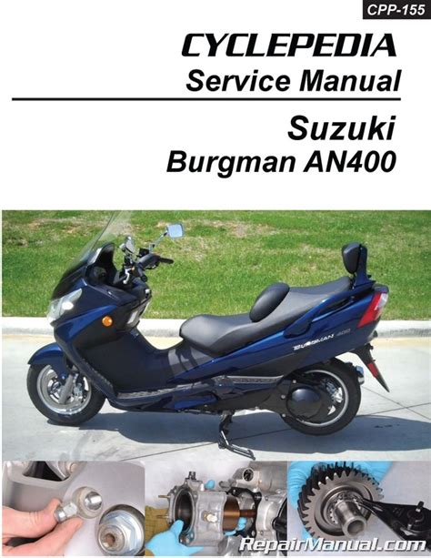 An400 Suzuki Burgman 1998 2001 Full Service Manual