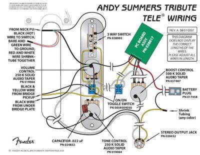 Andy Summers Telecaster Wiring Diagram