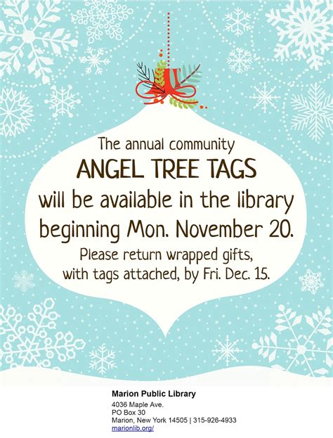 Angel Tree Tags Template