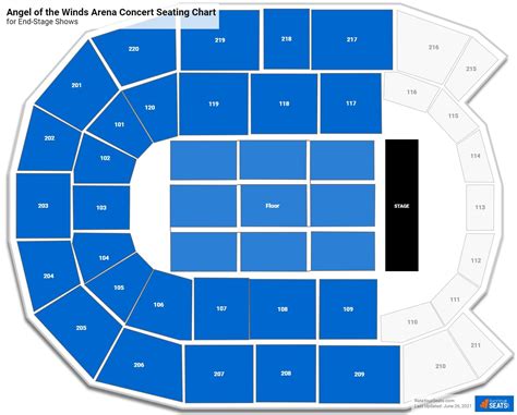 Angels Of The Wind Arena Seating Chart