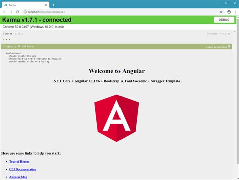 Angular 6 Template In Visual Studio 2017