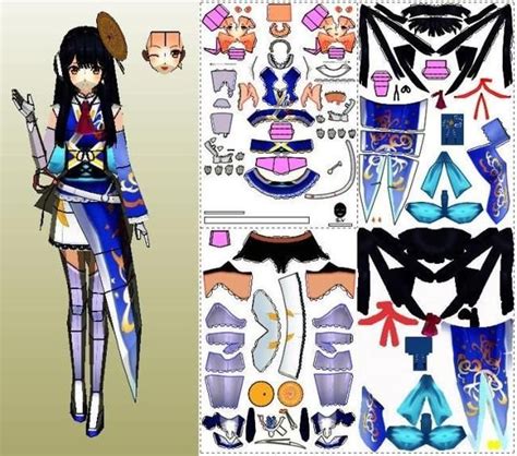 Anime Papercraft Template