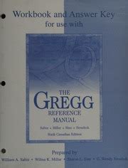 Answer Key For Gregg Reference Manual Comprehensive