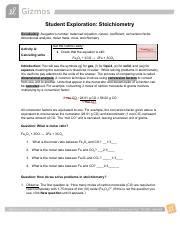 Answers To Stoichiometry Gizmo Explore Learning F02a08c002db821ad6224f0e7bdeea40 Anooka Ru