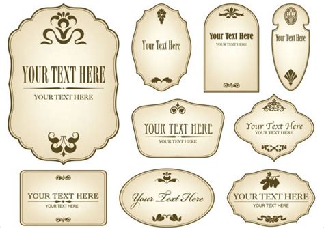 Antique Label Template