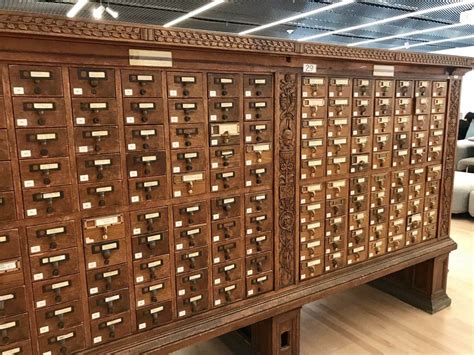 Antique Library Card Catalog
