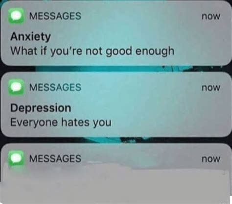 Anxiety Depression Text Meme Template