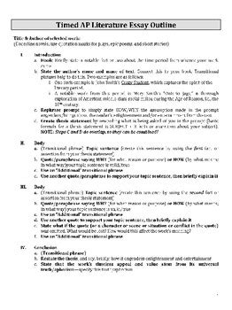 Ap Lit Essay Template
