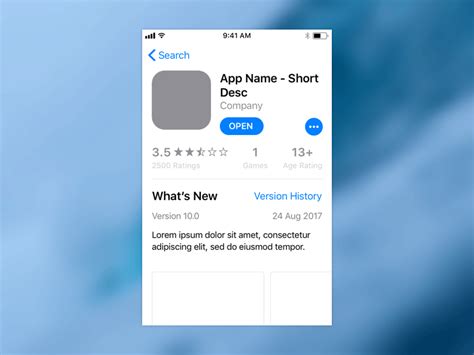 App Store Template