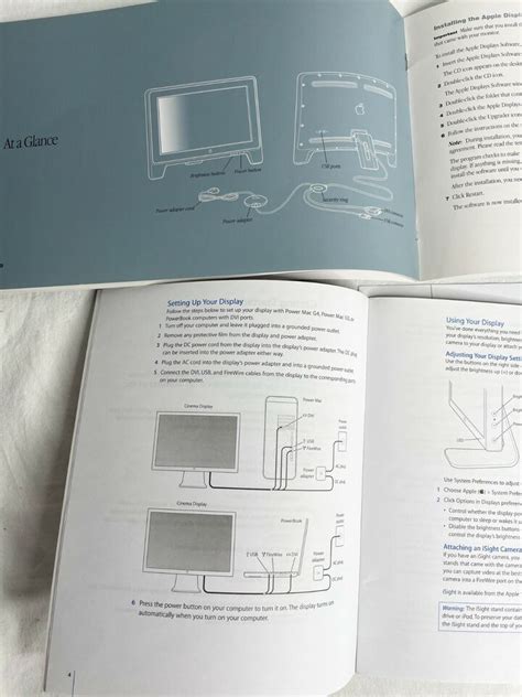 Apple Cinema Display 20in Screen Tft Monitor Service Manual 2004 Model