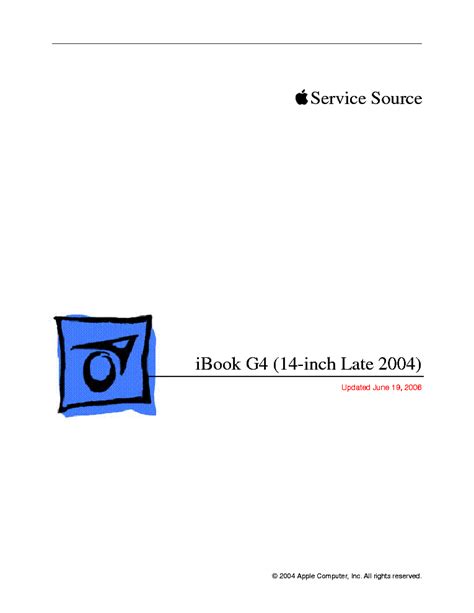 Apple Ibook 14inch Service Repair Manual