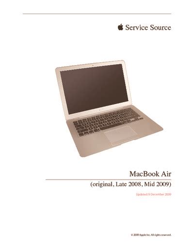 Apple Macbook Air Service Repair Manual