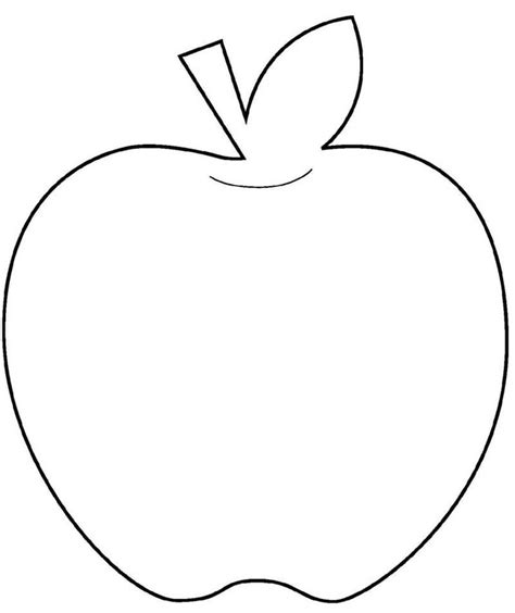 Apple Shape Printable