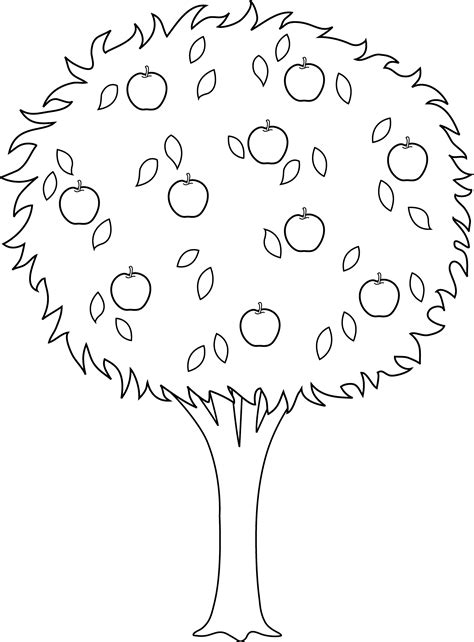 Apple Tree Outline Printable
