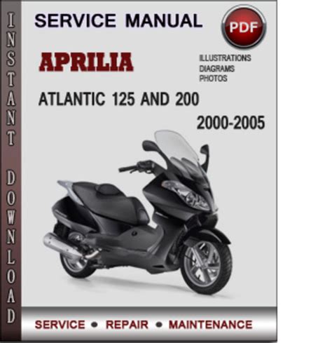 Aprilia Atlantic 125 200 2000 2005 Factory Service Manual