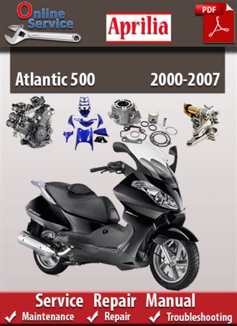 Aprilia Atlantic Sprint 250 500 2000 Repair Service Manual