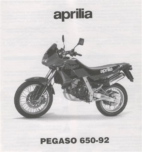 Aprilia Pegaso 650 1992 Factory Service Repair Manual Pdf