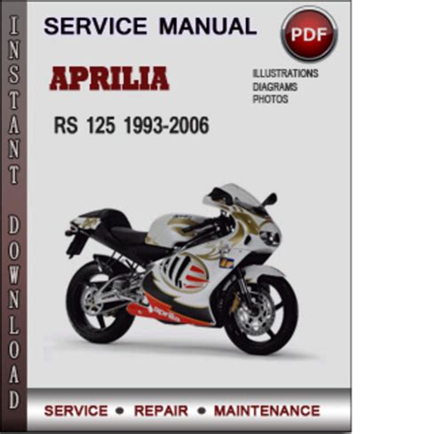 Aprilia Rs 125 1993 2006 Factory Service Repair Manual Pdf