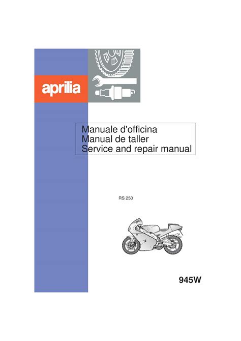 Aprilia Rs 250 1998 Service Repair Manual