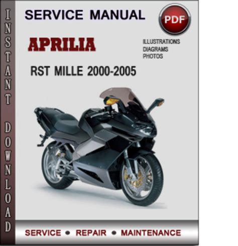 Aprilia Rst Mille 2000 2005 Workshop Service Manual Repair