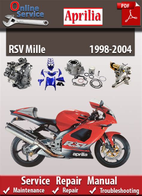 Aprilia Rsv Mille 1999 2000 Service Repair Manual