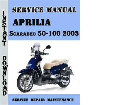 Aprilia Scarabeo 50 100 2003 Service Repair Manual