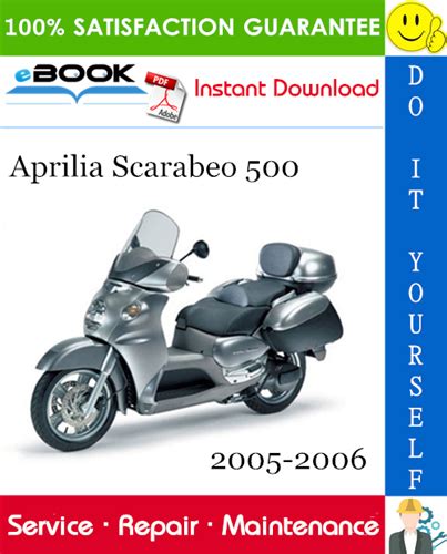 Aprilia Scarabeo 500 Service Repair Manual 2005 2006 Download