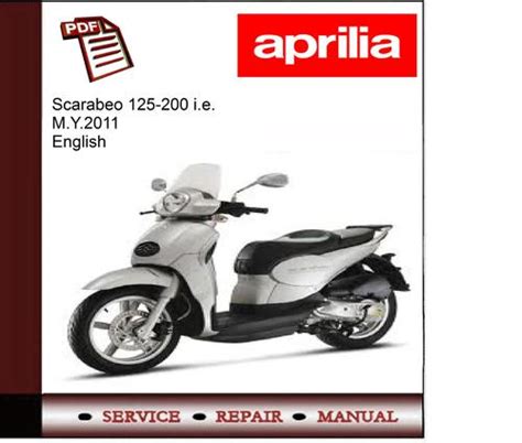 Aprilia Scarbeo 125 200 Service Repair Pdf Manual