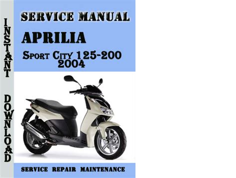 Aprilia Sport City 125 200 2004 Service Repair Manual Pdf