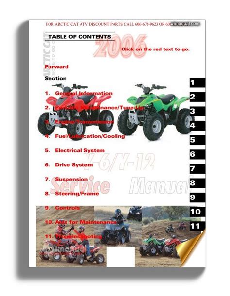 Arctic Cat 50cc 90cc Service Manual 2006