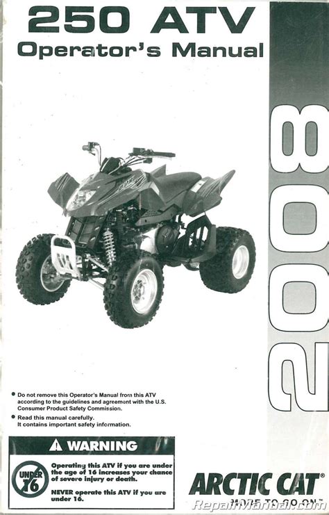 Arctic Cat Atv 2008 All Models Repair Manual Improved